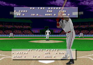 Frank Thomas Big Hurt Baseball screenshot 3 for Sega Mega Drive